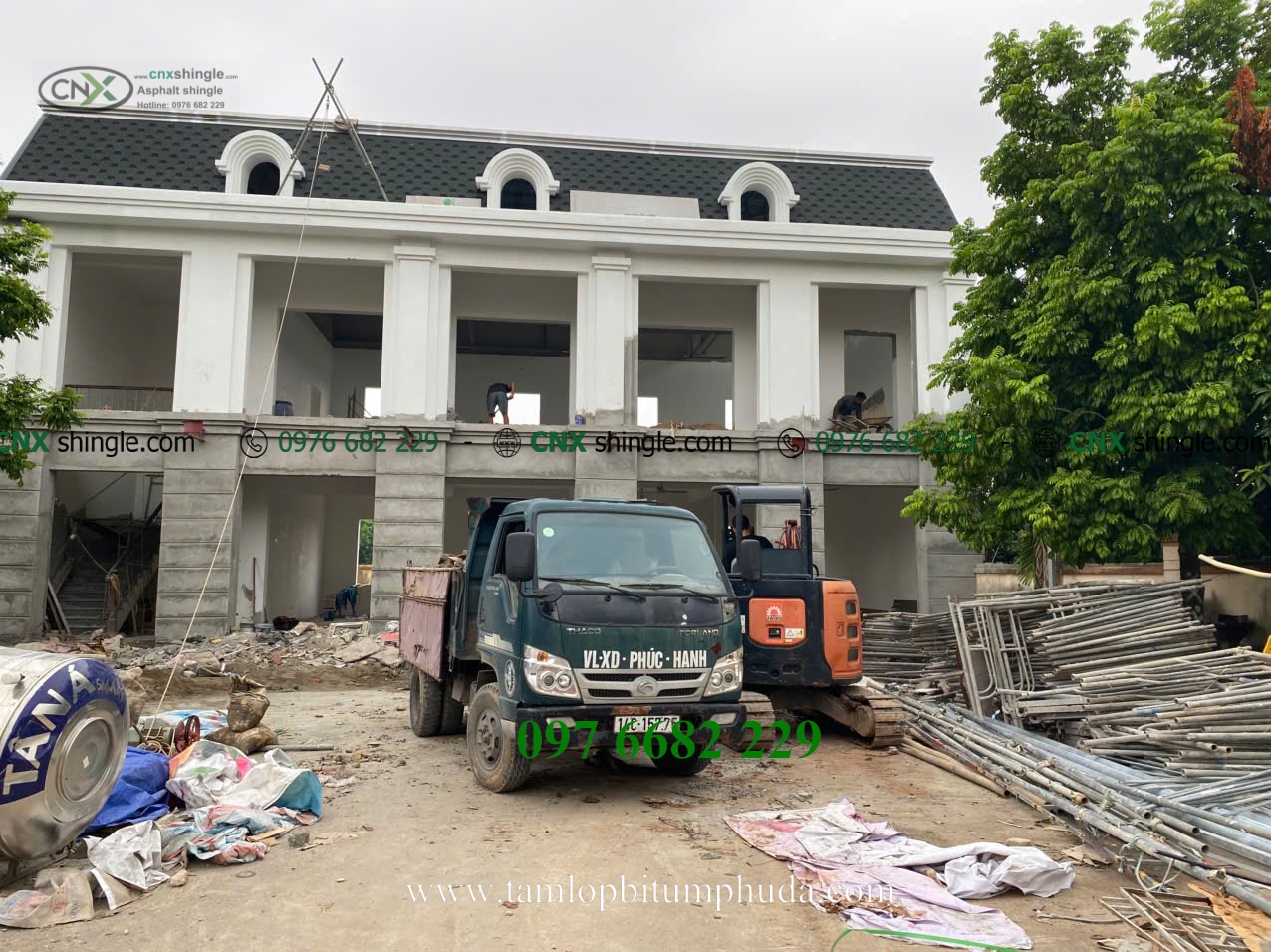 Thi Công Ngói Bitum Lục Giác