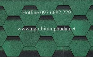 NGÓI BITUM PHỦ ĐÁ KIỂU TỔ ONG MÀU XANH