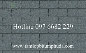 NGÓI BITUM PHỦ ĐÁ KIỂU CHỮ NHẬT MÀU XÁM XANH