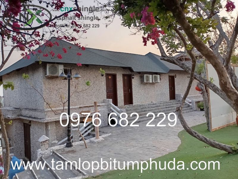 Vật liệu lợp mái hoàn hảo cho công trình tại Phan Thiết: Tấm lợp bitum phủ đá CNX (Ngói bitum phủ đá CNX)