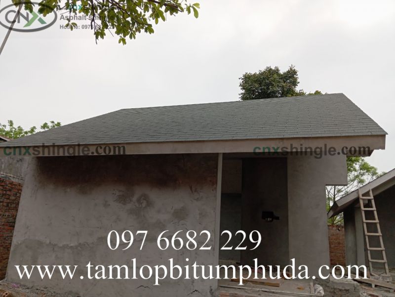 Tấm lợp bitum phủ đá, ngói bitum phủ đá cho nhà home stay